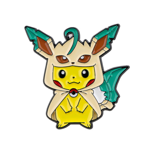 Leafeon Poncho Pikachu Enamel Pin