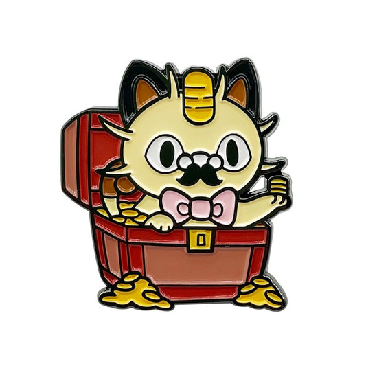 Meowth Money Enamel Pin