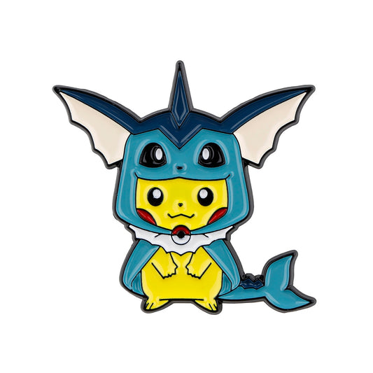 Vaporeon Poncho Pikachu Enamel Pin