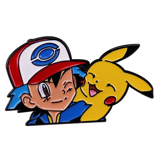 Ash And Pikachu Enamel Pin